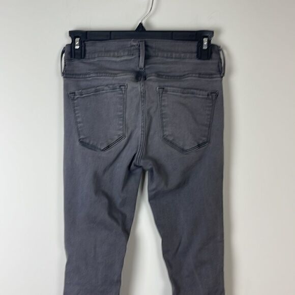 𝅺FRAME Denim Le Skinny de Jeanne Grey Shred - Picture 8 of 13